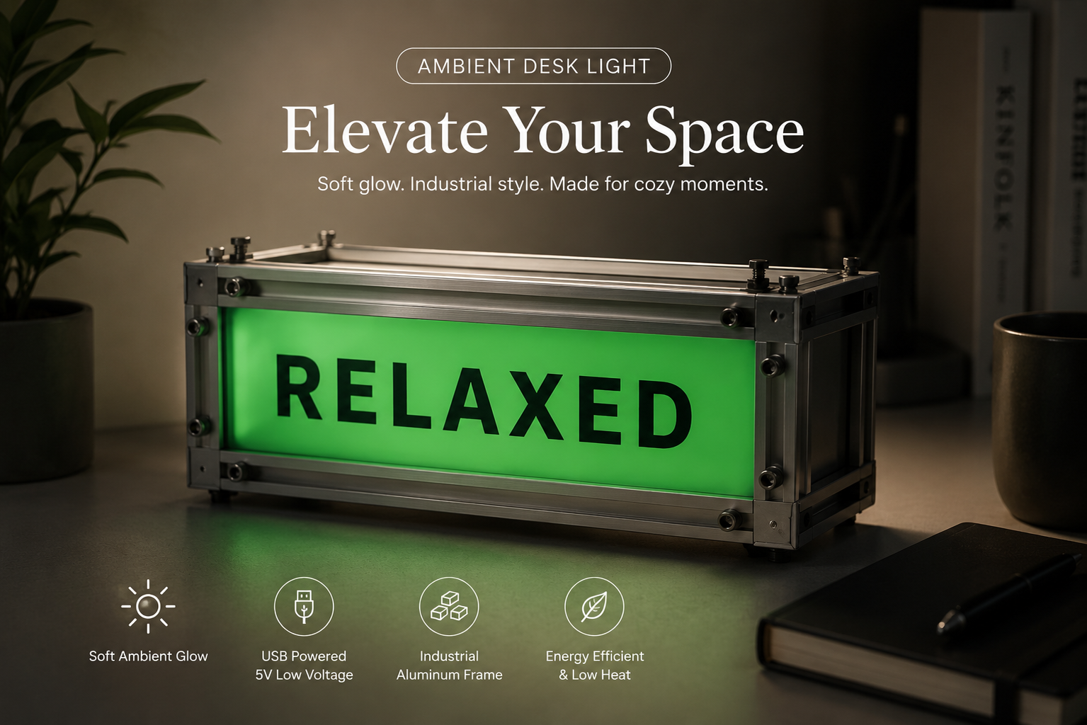Industrial Desk Ambient Light